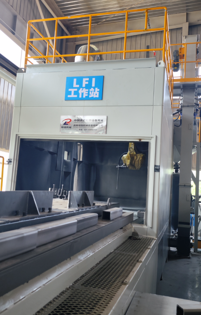 玉溪无尘环保自动喷砂机，车间更安全更规范